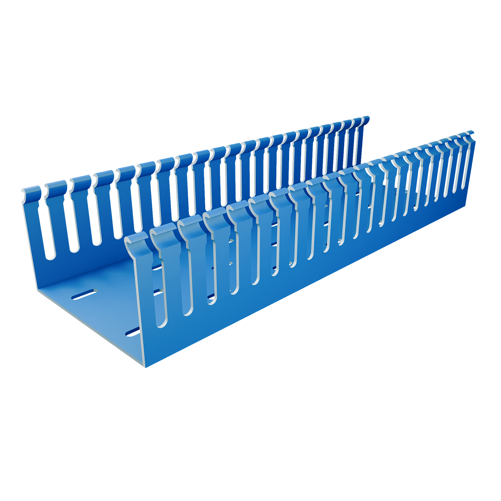 100×60mm 100*60mm Blue Standard PVC Wiring Duct Series - PXC10060 100x60mm - Image 2