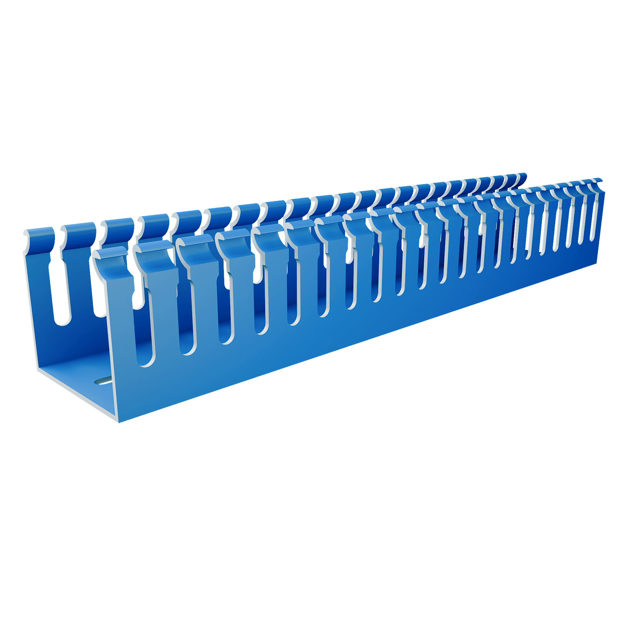 55×50mm 55*50mm Blue Standard PVC Wiring Duct Series - PXC5550 55x50mm - Image 2