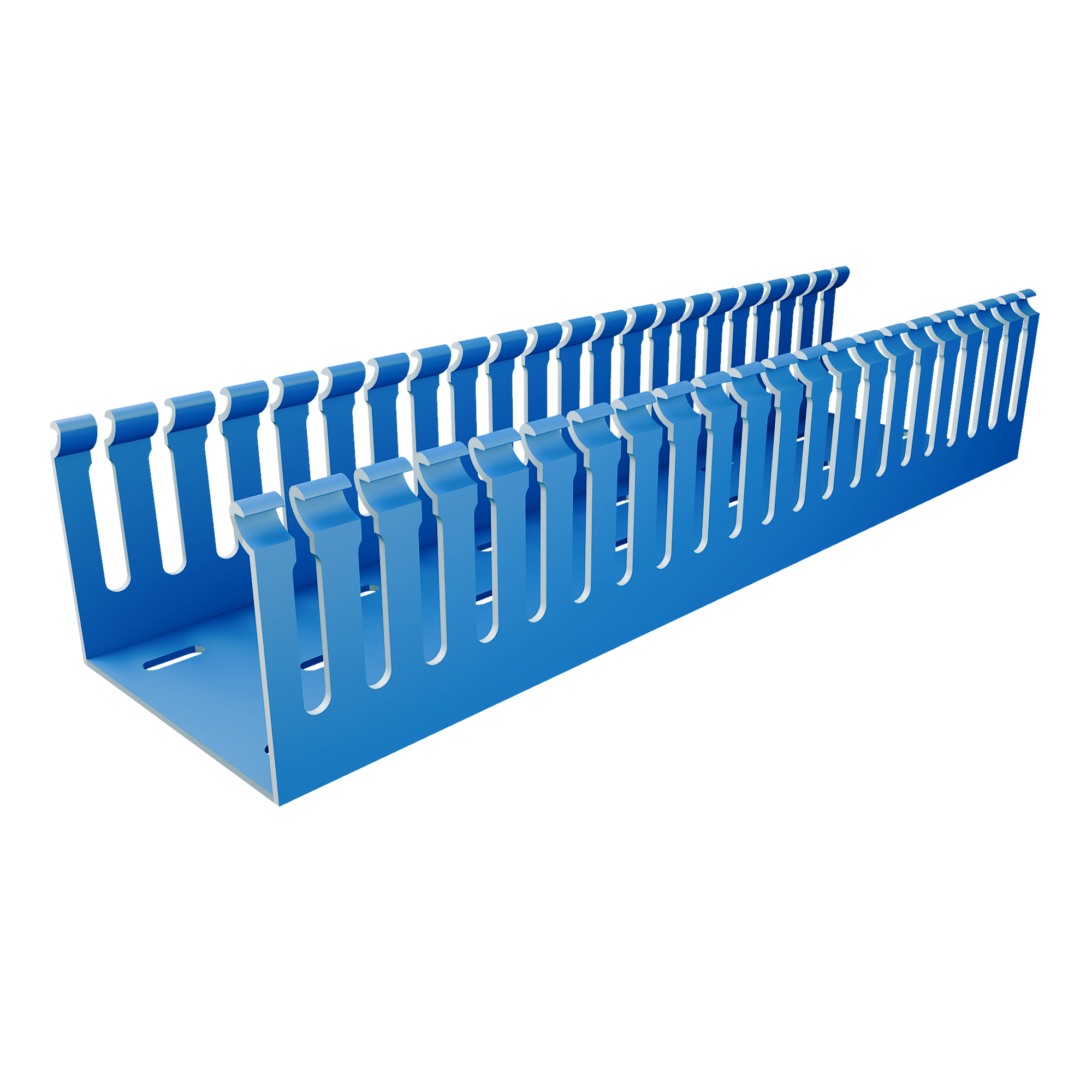 80×60mm 80*60mm Blue Standard PVC Wiring Duct Series - PXC8060 80x60mm - Image 2